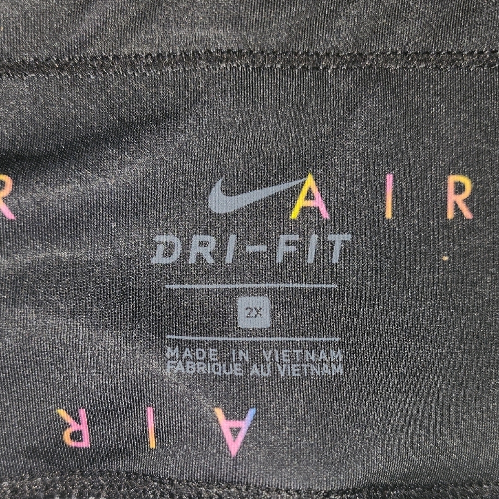 New Nike Air Mukticolored All-over Logo Plus Size 7/8 Leggings Size XXL - Picture 9 of 16